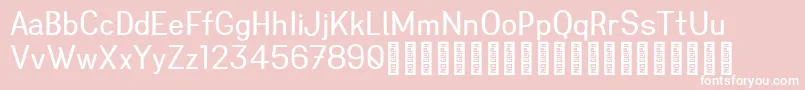 Greenstyle Personal Use Only Regular Font – White Fonts on Pink Background