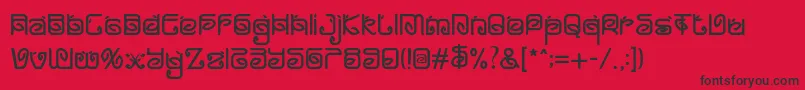 Greentea Font – Black Fonts on Red Background