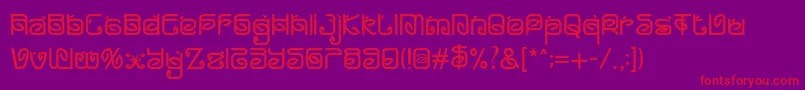 Greentea Font – Red Fonts on Purple Background