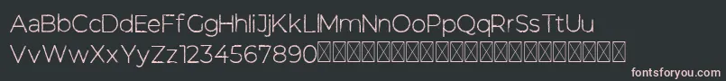 フォントGreepes regular free – 黒い背景にピンクのフォント