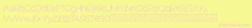 Greepes regular free-Schriftart – Rosa Schriften auf gelbem Hintergrund