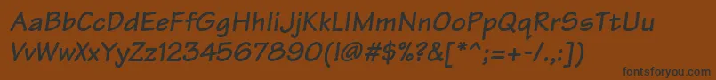 ArchitectBoldItalic Font – Black Fonts on Brown Background
