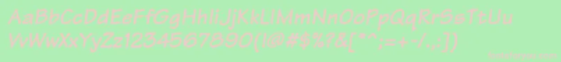 fuente ArchitectBoldItalic – Fuentes Rosadas Sobre Fondo Verde