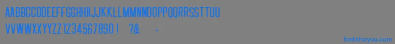 GREETHING Font – Blue Fonts on Gray Background