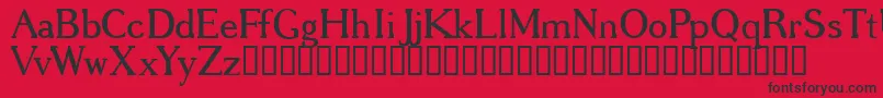 GREGRG   Font – Black Fonts on Red Background