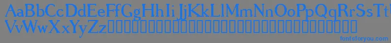 GREGRG   Font – Blue Fonts on Gray Background