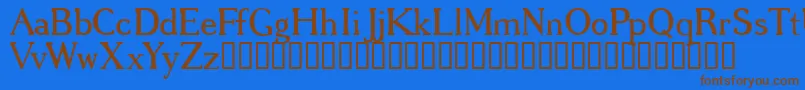 GREGRG   Font – Brown Fonts on Blue Background