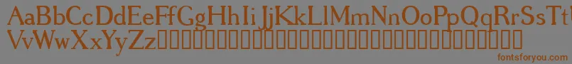 GREGRG   Font – Brown Fonts on Gray Background