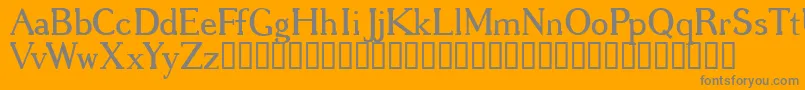 GREGRG   Font – Gray Fonts on Orange Background