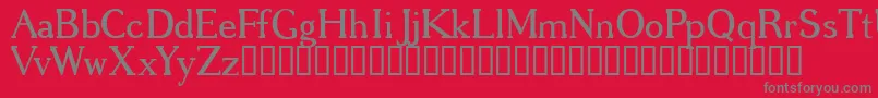 GREGRG   Font – Gray Fonts on Red Background