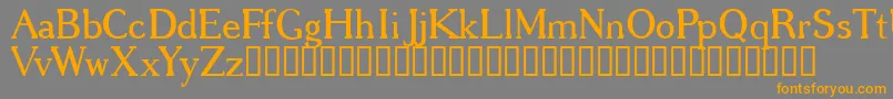GREGRG   Font – Orange Fonts on Gray Background