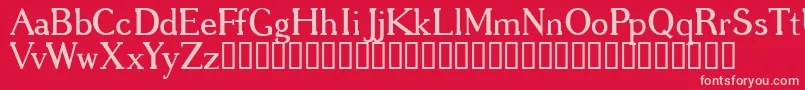 GREGRG   Font – Pink Fonts on Red Background