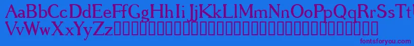 GREGRG   Font – Purple Fonts on Blue Background