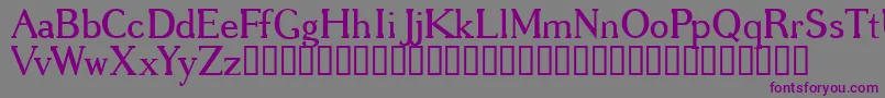 GREGRG   Font – Purple Fonts on Gray Background
