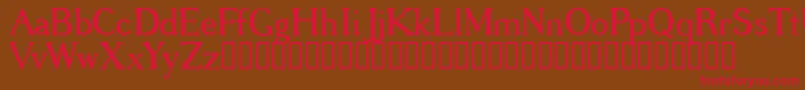 GREGRG   Font – Red Fonts on Brown Background