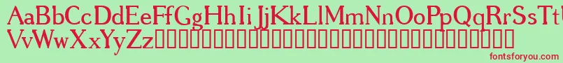 GREGRG   Font – Red Fonts on Green Background