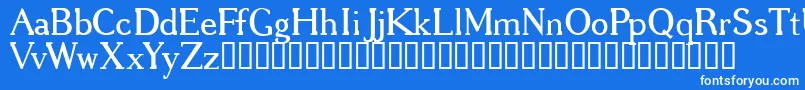GREGRG   Font – White Fonts on Blue Background
