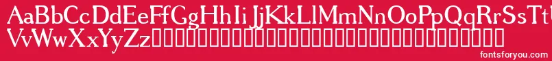 GREGRG   Font – White Fonts on Red Background