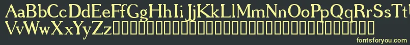 GREGRG   Font – Yellow Fonts on Black Background
