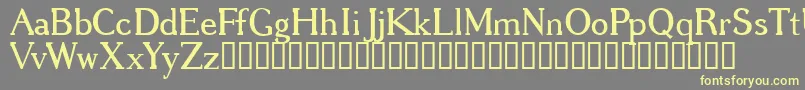 GREGRG   Font – Yellow Fonts on Gray Background