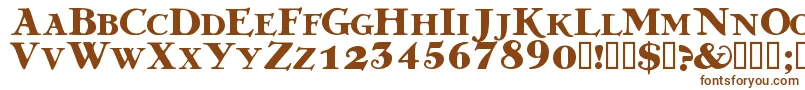 GREKDB   Font – Brown Fonts on White Background