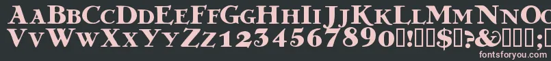 GREKDB   Font – Pink Fonts on Black Background