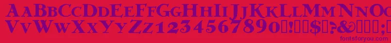 GREKDB   Font – Purple Fonts on Red Background