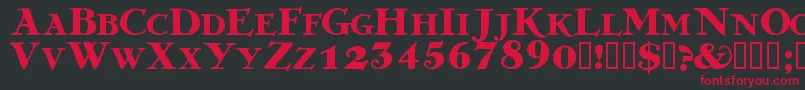 GREKDB   Font – Red Fonts on Black Background