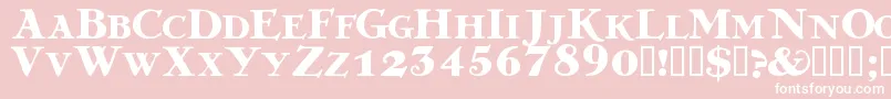 GREKDB   Font – White Fonts on Pink Background