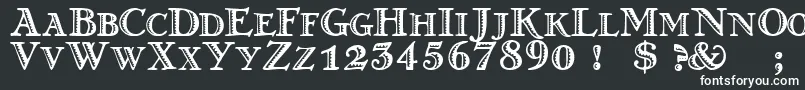 フォントgreko  n – 黒い背景に白い文字