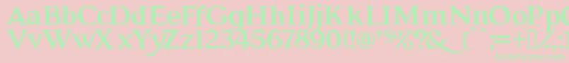 GRENDB   Font – Green Fonts on Pink Background