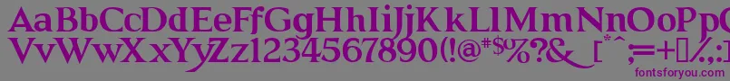 GRENDB   Font – Purple Fonts on Gray Background