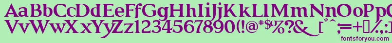 GRENDB   Font – Purple Fonts on Green Background