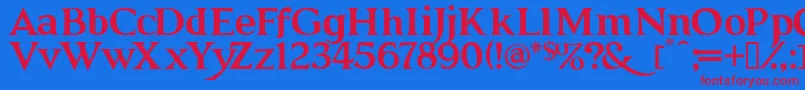 GRENDB   Font – Red Fonts on Blue Background