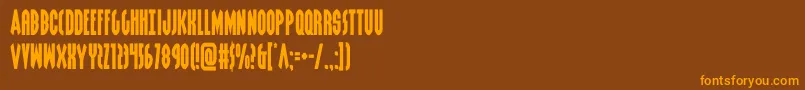 grendelsmother Font – Orange Fonts on Brown Background