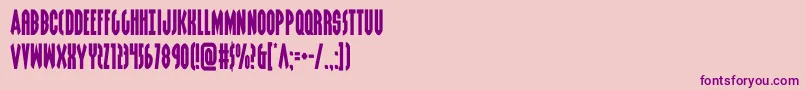 grendelsmother-Schriftart – Violette Schriften auf rosa Hintergrund