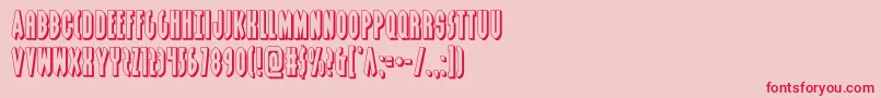 grendelsmother3d Font – Red Fonts on Pink Background