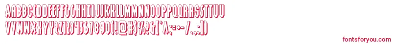 Шрифт grendelsmother3d – красные шрифты на белом фоне