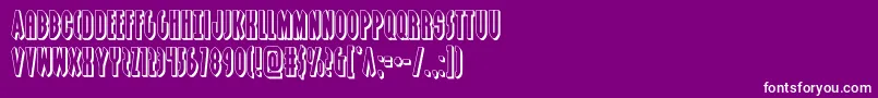 grendelsmother3d Font – White Fonts on Purple Background