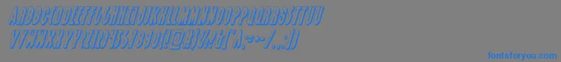 grendelsmother3dital Font – Blue Fonts on Gray Background