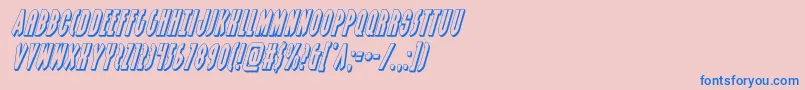 grendelsmother3dital Font – Blue Fonts on Pink Background