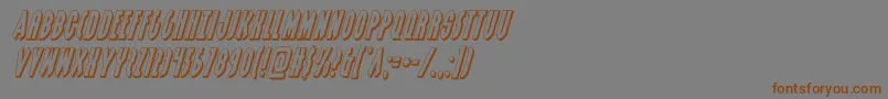 grendelsmother3dital Font – Brown Fonts on Gray Background