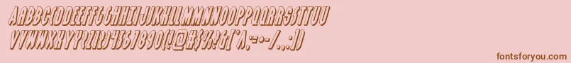 grendelsmother3dital Font – Brown Fonts on Pink Background