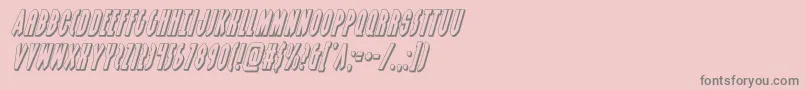 grendelsmother3dital Font – Gray Fonts on Pink Background