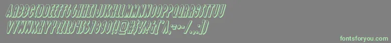 grendelsmother3dital Font – Green Fonts on Gray Background
