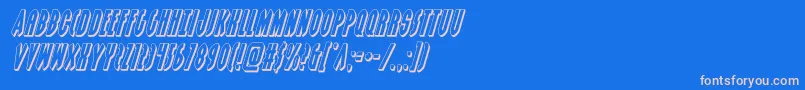 grendelsmother3dital Font – Pink Fonts on Blue Background