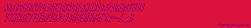 grendelsmother3dital Font – Purple Fonts on Red Background
