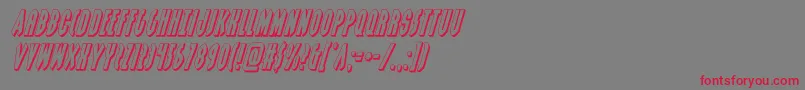 grendelsmother3dital Font – Red Fonts on Gray Background