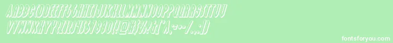 grendelsmother3dital Font – White Fonts on Green Background