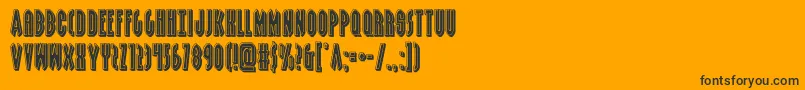 grendelsmotherbevel Font – Black Fonts on Orange Background